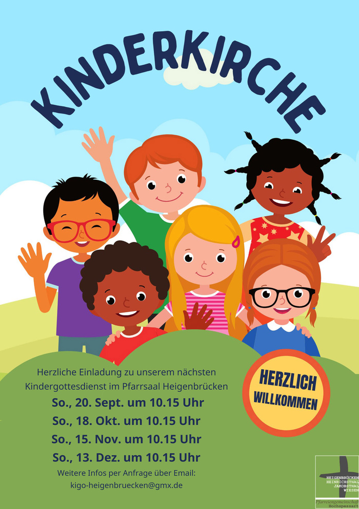 Plakat Kinderkirche Heigenbrücken Herbst 2026